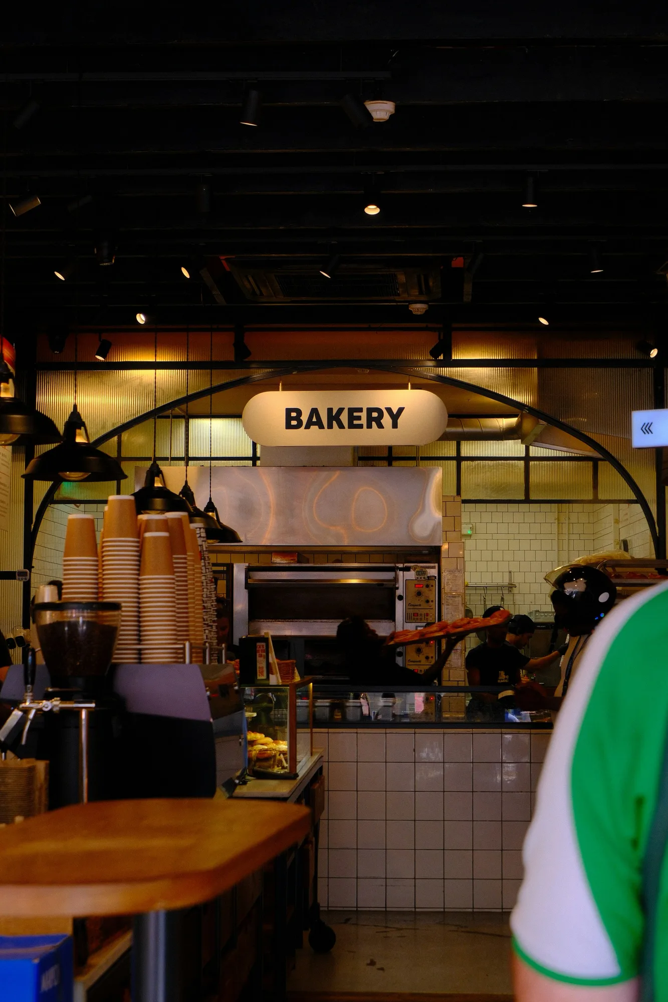 The working interior of a modern bakery